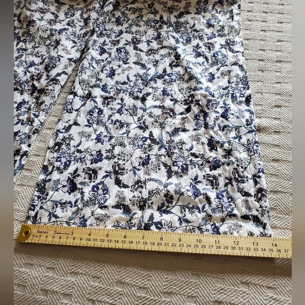 NWT SUN Romper Wide Leg Amerie Floral Crepe Flowy - Picture 14 of 16